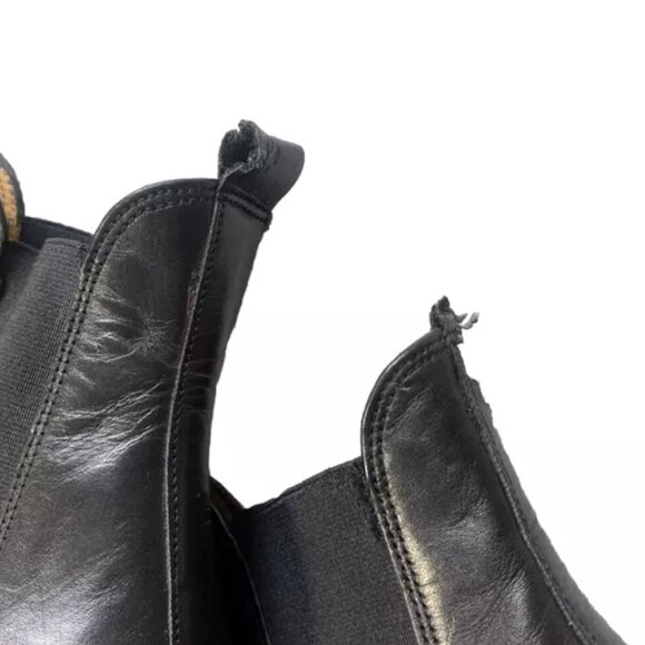 Bowen Womens Chelsea Boots Black Leather US 7.5 UK 6.5 Ankle Booties Spain Luxe - Picture 8 of 13